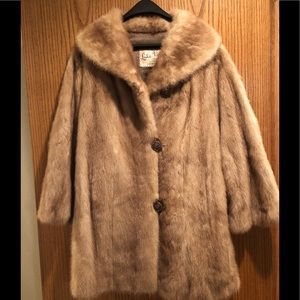 Vintage Mink real fur coat mint condition